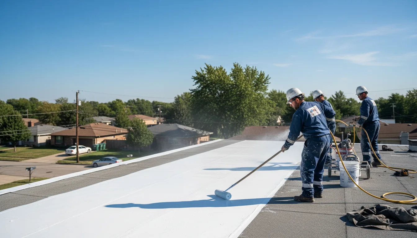 Commercial roof coating in Oldenburg, IN near me